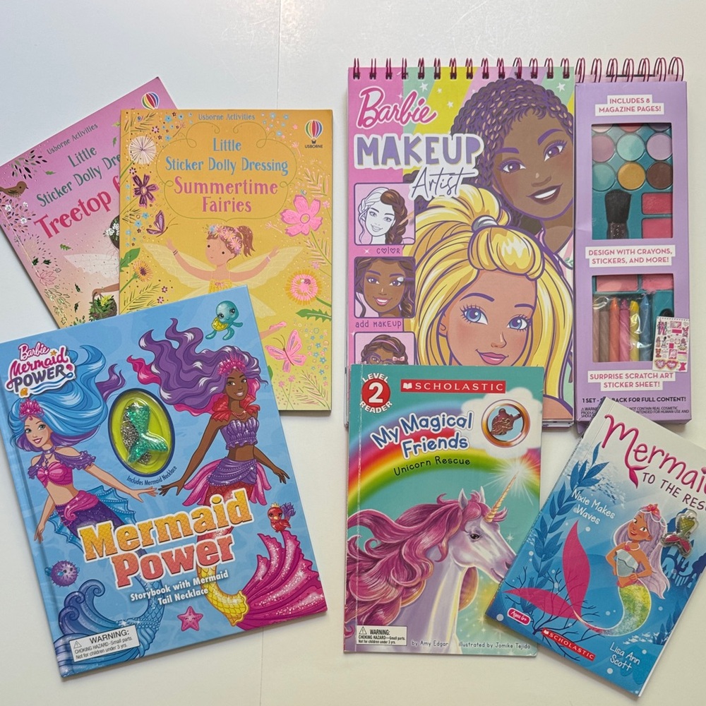 Girls' Activity Book and Charm Gift Book Bundle